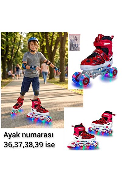 4KİDS Işıklı Paten - Işıklı paten 38-41 numaraları arası kullanılır Kız Çocuk...