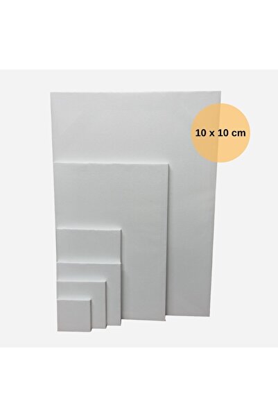 Oduncudünyası 10x10 cm Boş Tuval | 240 gr Tuval Bezi | 2 cm Şase | Akrilik ve...