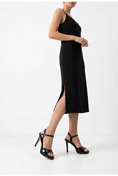 LIVONIA SHOES ΜΑΥΡΑ ΜΕΤΑΛΛΙΚΑ ΠΑΠΟΥΤΣΙΑ ΠΛΑΤΦΟΡΜΑΣ ΜΕ ΛΕΠΤΟ ΤΑΚΟΥΝΙ 9,5 ΕΚ. Γ...