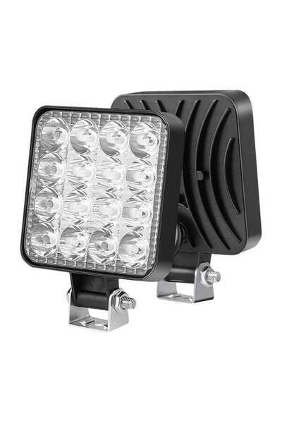 SatışMax 16 Ledli Off Road Çalışma Lambası Projektör 48watt 12v / 60v