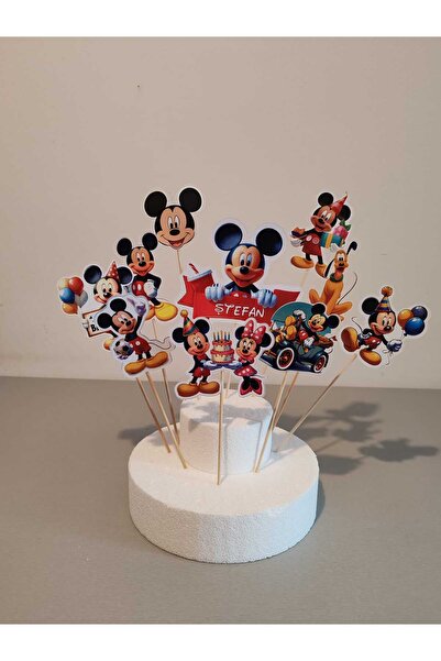 Handmade SET CAKE TOPPER Tematica Mickey Mouse PERSONALIZAT