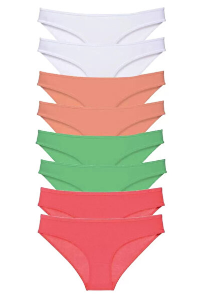 Mestore 8 Pieces Super Eco Set Lycra Women's Slip Panties 527
