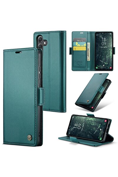 Caseme 023 Luminus Θήκη Πορτοφόλι Green (Samsung Galaxy A35 5G)