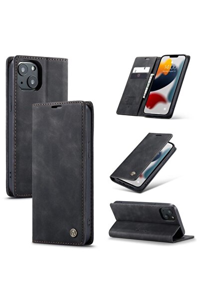 Caseme 013 Retro Θήκη Βιβλίο Black (Apple iPhone 13)