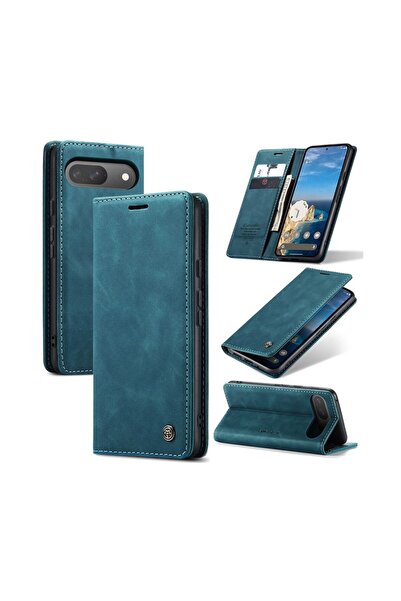 Caseme 013 Retro Θήκη Βιβλίο Blue Green (Google Pixel 9 5G/9 Pro 5G)