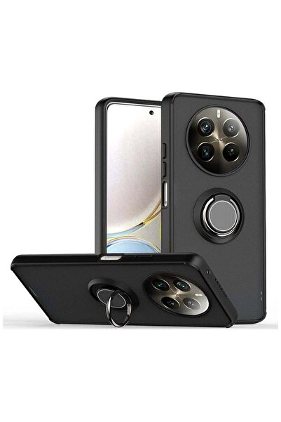 Pilanix Realme 12 Pro Plus Kılıf Kamera Korumalı Yüzüklü Manyetik Standlı Ark...