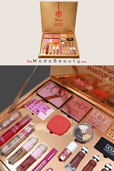 Moda Beauty مجموعة مكياج - الإصدار الروز قولد الجديد Box new