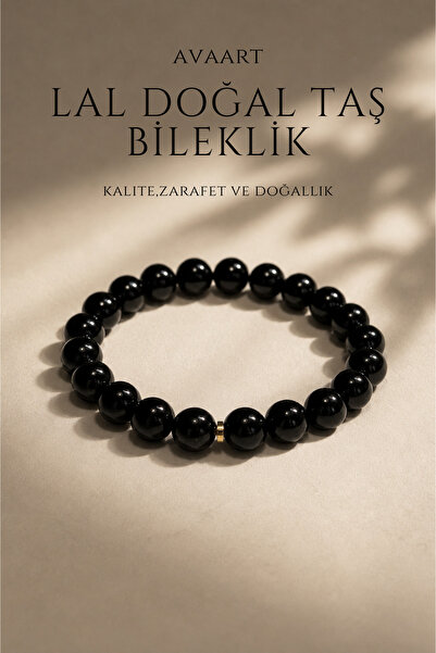 Lal [Garnet] Taşı doğal taş kadın bileklik 8mm