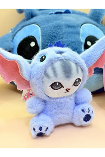 Stitch Kedi kostümlü pelüş anahtarlık