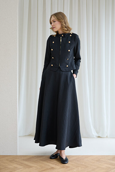 Melike Tatar Button Detailed Suit 32-2789