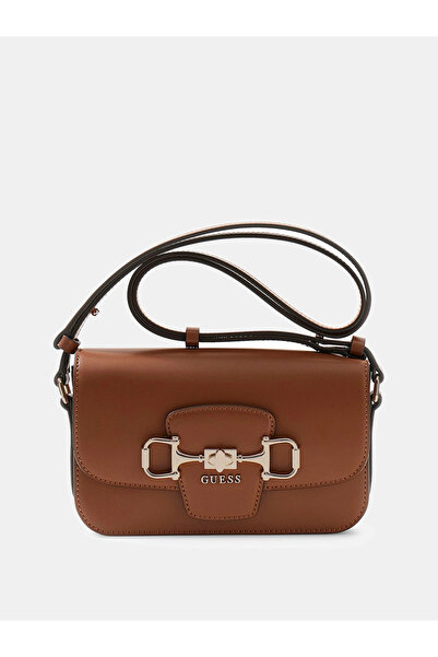 Guess Janie Convertible Flap Women's Brown Crossbody Bag Hwvg9910210-Cog