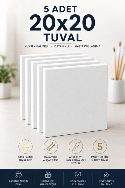 Corvo 20x20 2li tuval seti