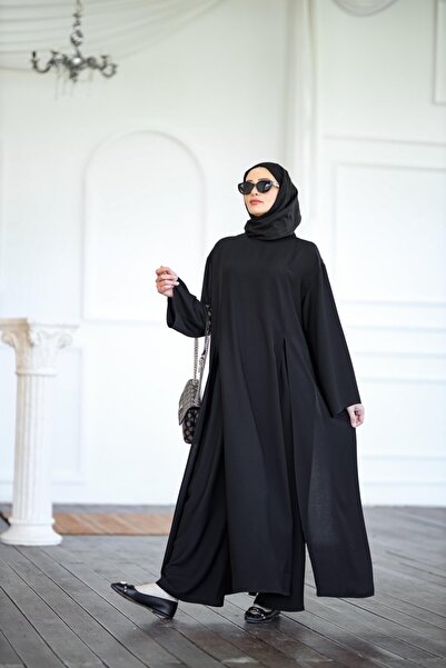 NS Moda Tesettür Henna Takım Siyah-Model 580