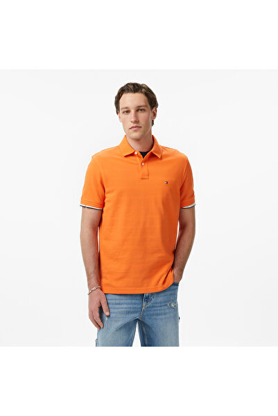 Tommy Hilfiger Erkek Marka Logolu Organik Pamuklu Polo Yakalı Kısa  Kollu Gün...