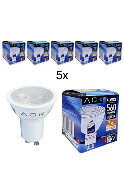 ACK GU10 AMPUL 3000K GÜNIŞIĞI 5 ADET