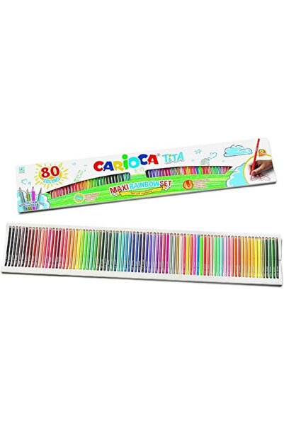 Dağtaş Kırtasiye Carioca 42890 Tita Maxi Rainbow 80's Dry Paint Set