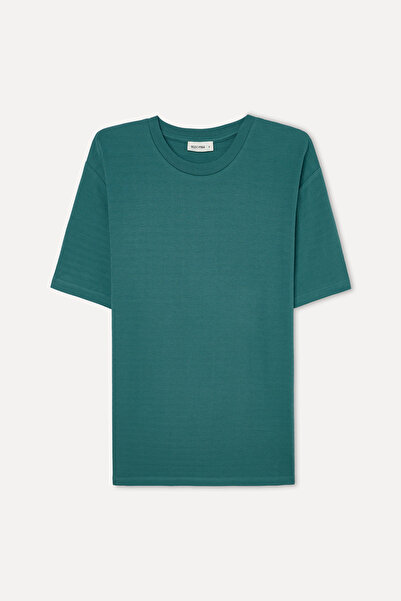 Mudo Men's Green Comfort Fit Crew Neck T-Shirt
