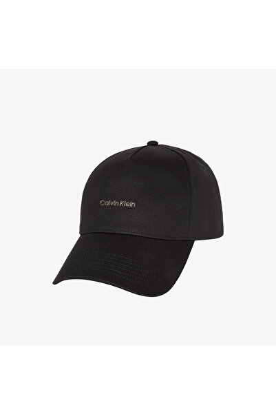 Calvin Klein Coton Twill Standard Logo Erkek Siyah Şapka