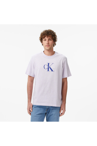 Calvin Klein Hero Monologo 20S Erkek Mor T-Shirt