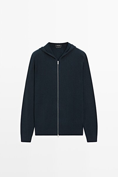 Massimo Dutti %100 kaşmir kapüşonlu hırka