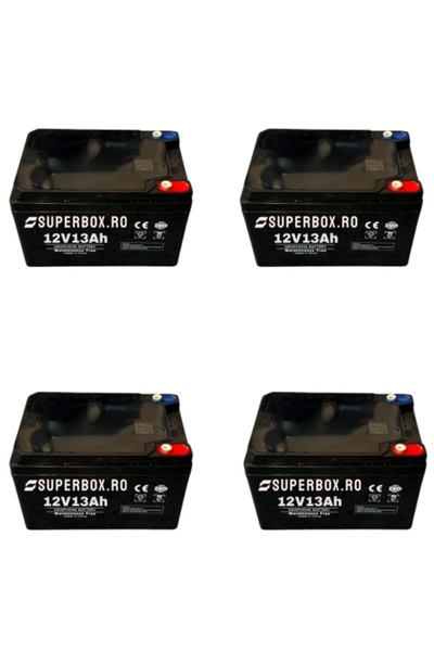 Chilwee Set of 4 Electric Vehicle Batteries, 48 V-12 AH (15 AH)