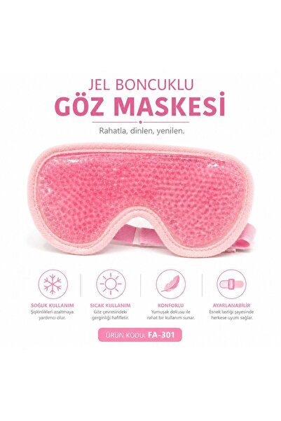 dorre Jel Boncuklu Göz Maskesi Sıcak Soğuk Göz Bandı Şişlik Morluk Karşıtı Ra...
