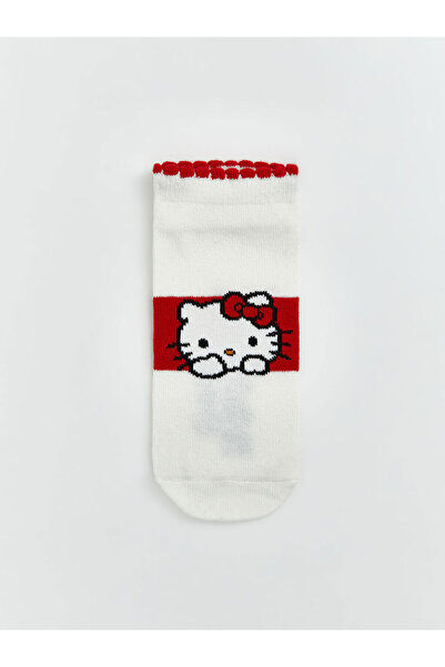 LC Waikiki Hello Kitty Printed Girls' Booties Socks, Pack of 5