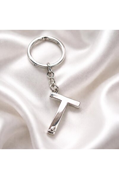 Luvia Accesories سلسلة مفاتيح معدنية على شكل حرف T