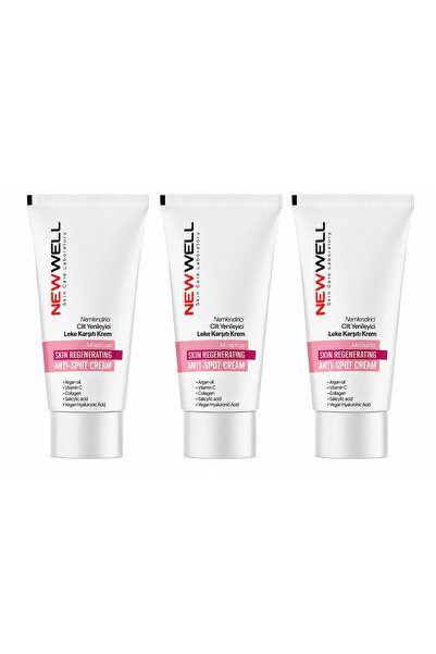 New Well Nemlendirici Cilt Yenileyici Leke Karşıtı Krem 50ML 3 lü avantajlı