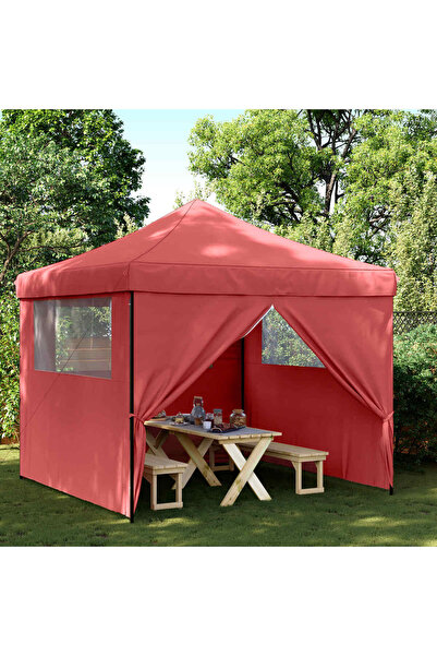 vidaxl Cort pentru Petreceri Burgundy 292 x 292 x 315 cm