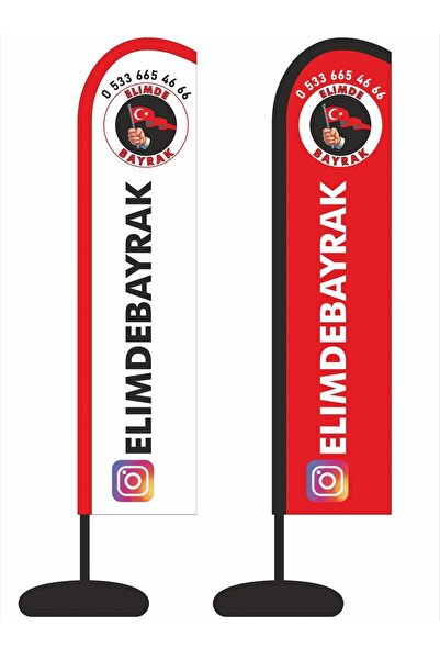 Elimde Bayrak 75X300 CM YELKEN BAYRAK BEZİ (SADECE BASKILI BEZ)