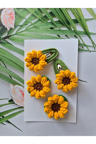 Hand Mother's Since 2024 Sunflower Knitted Buckle Sister-Brother Combination ...