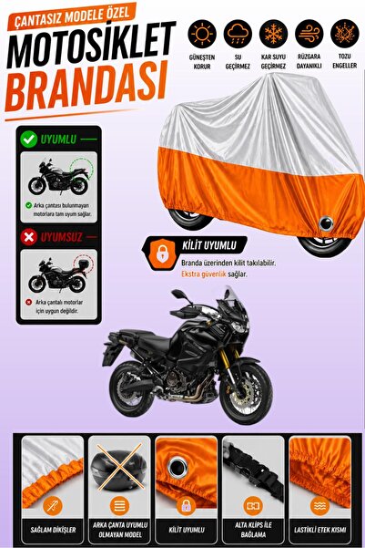 Cemku Twin غطاء محرك متوافق مع ياماها XT 1200Z سوبر تينيري، باللون الرمادي من...