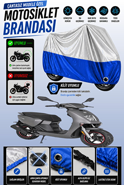 Cemku Twin Top Gray - Bottom Blue Mondial 50 Tab Compatible Engine Cover, Rea...
