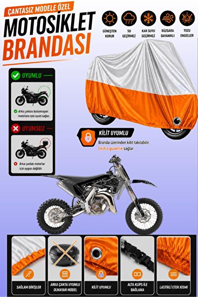 Cemku Twin غطاء محرك متوافق مع Husqvarna TC 65 باللون الرمادي من الأعلى والبر...
