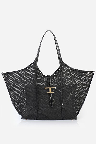 Alessia Bag Alina t Logo Mesh Shoulder Bag