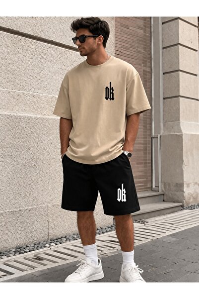 x-compass life Unisex Summer T-Shirt and Shorts Set Oversize Comfortable Casu...
