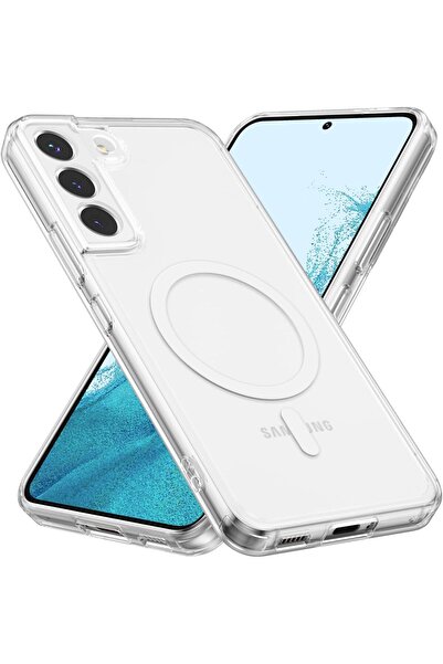 Raleavo غطاء حماية لهاتف جالاكسي S22 بلس 5G من ZTECH، غطاء مغناطيسي شفاف متوافق