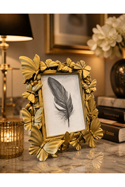 COOLOVS Dekoratif Resim Çerçevesi Polyester 17x12 cm Şık Fotoğraf Çerçevesi E...