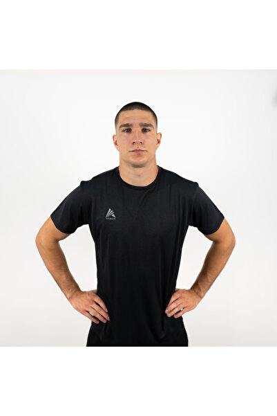 Fitskin Tricou tehnic de bază pentru bărbați - Negru