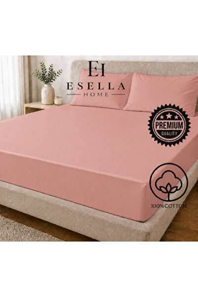 Esella Home Luxury Ranforce | %100 Pamuk | Çift Kişilik Lastikli Çarşaf Set |