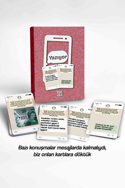 Zodiac Store Yazıyor… (+18) – 108 Cevap & 60 Mesaj Kartı – Yetişkin Parti Oyunu