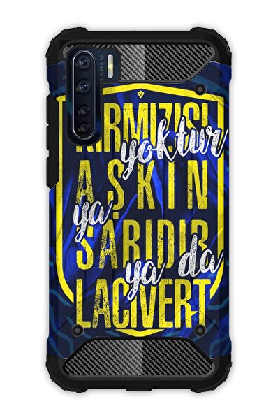 GRABONO Oppo Reno 3 / A91 Uyumlu Kılıf HD Renkli Baskı Darbe Emici Silikon Kı...