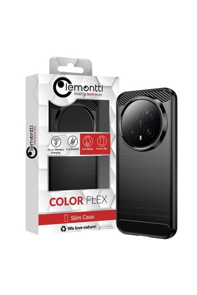 lemontti Husa Carbon Case Flexible Honor Magic8 Pro Negru