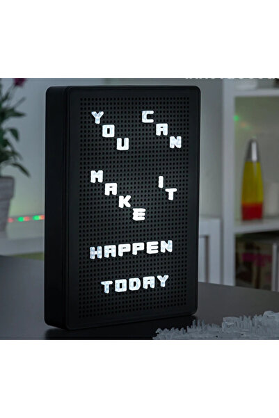 unbranded Panou LED mesaj A4 cu litere, Light Up Peg Board, decor luminos, al...