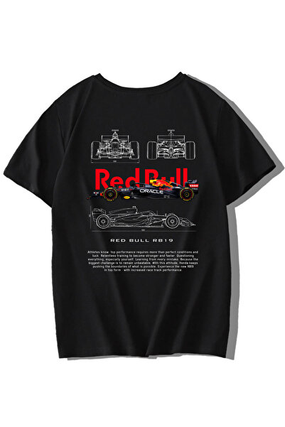 BRZ KIDS Unisex Çocuk Redbull RB19 T-shirt Siyah