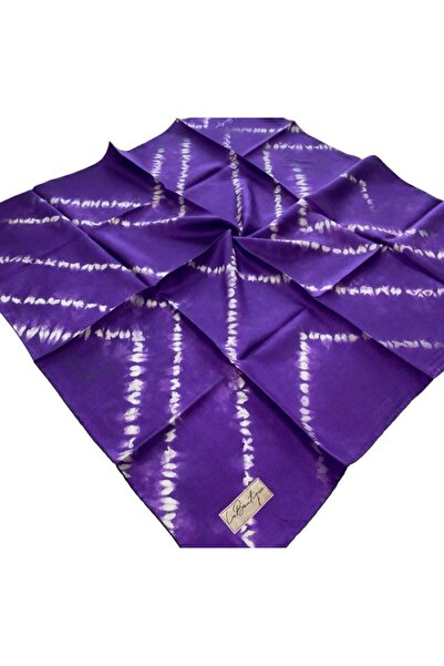 LA BOUTIQUE Tivil Silk Scarf Purple 2184 - 07