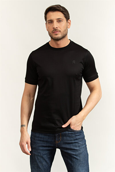 Karl Lagerfeld Erkek Bisiklet Yaka T-Shirt Siyah