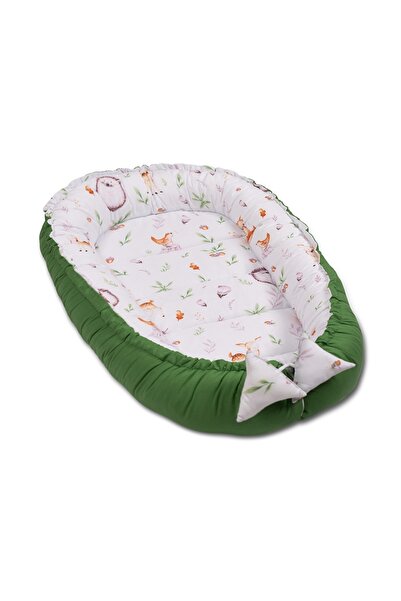 Kidizi Cosulet bebelus Baby Nest Cocoon 90x50 cm Forest Joy pentru dormit, cu...