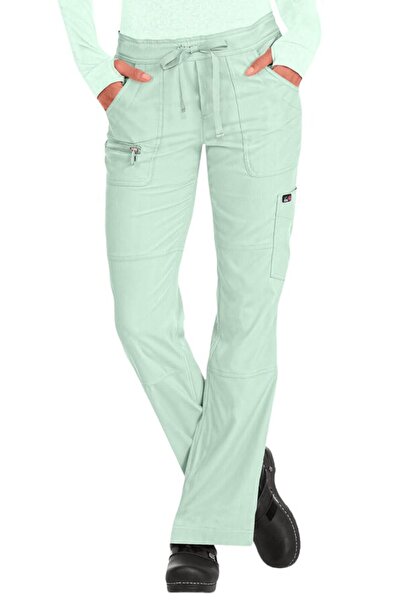 KOI Pantaloni medicali elastici de damă Lite Peace, verde salvie (721)